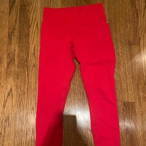 Cute red fabletics leggings!